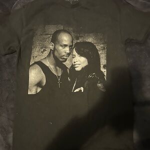 Black Graphic T-Shirt DMX x Aaliyah